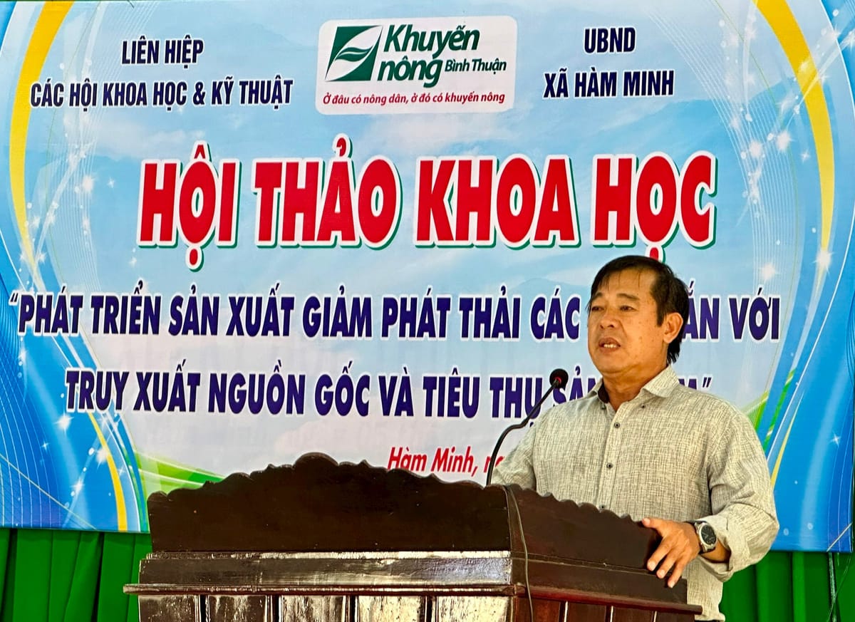 “Phát triển sản xuất giảm phát thải các bon gắn với truy xuất nguồn gốc và tiêu thụ sản phẩm”